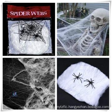 Scary Stretch Spider Web Webbing Haunted House Decoration in Halloween